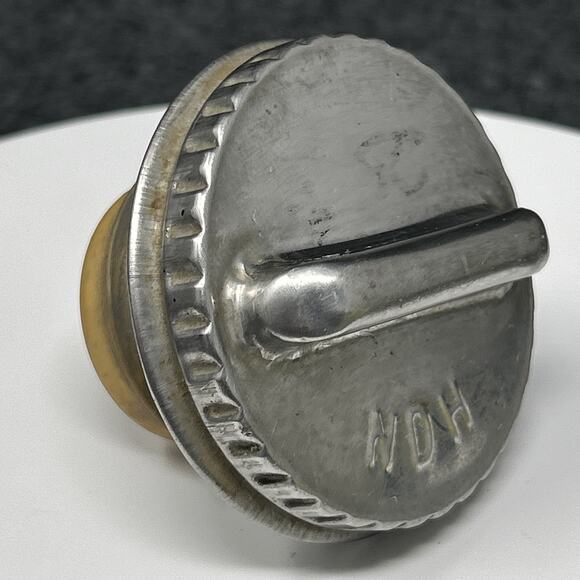 Vintage NDH Gas Cap OEM Fuel Tank Cover Classic Auto Silver - Picture 1 of 10